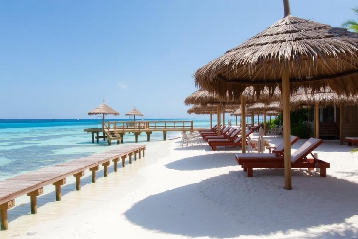 Caribbean beach in Roatán